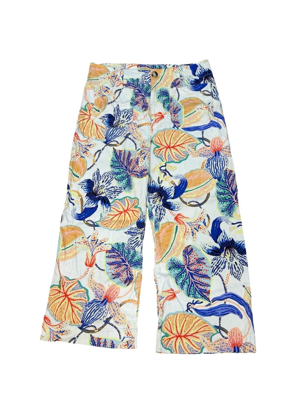 🌟 Maeve The Colette Cropped Wide-Leg Pants Sarah Gordon Artist Edition Size 32 - Picture 9 of 10